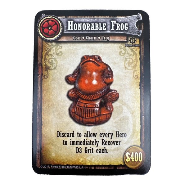 Shadows Of Brimstone Honorable Frog #340 Amulet of Kotak #341 Promo Cards - Picture 4 of 4
